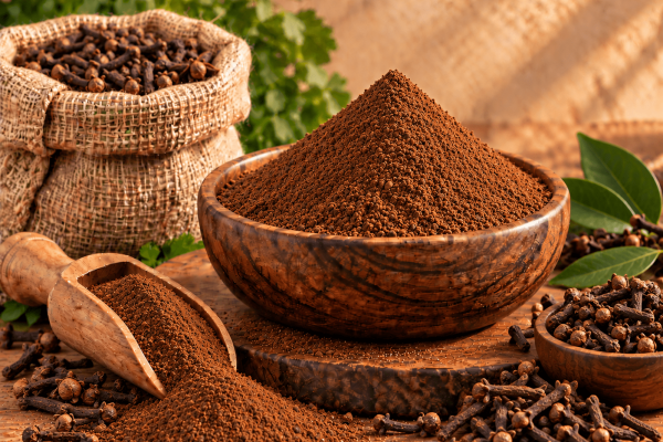 Premium Indian clove powder for export, finely ground cloves sourced from India for international spice and food markets