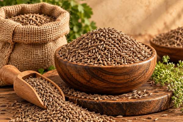 Premium Indian cumin seeds for export, whole cumin seeds sourced from India for international spice markets