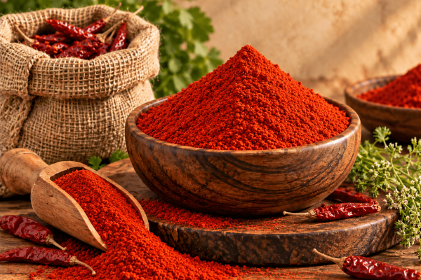 Premium Indian red chilli powder for export, finely ground red chilli sourced from India for international spice markets